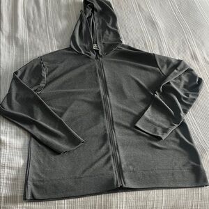 Gray Women's Zip-Up Hoodie